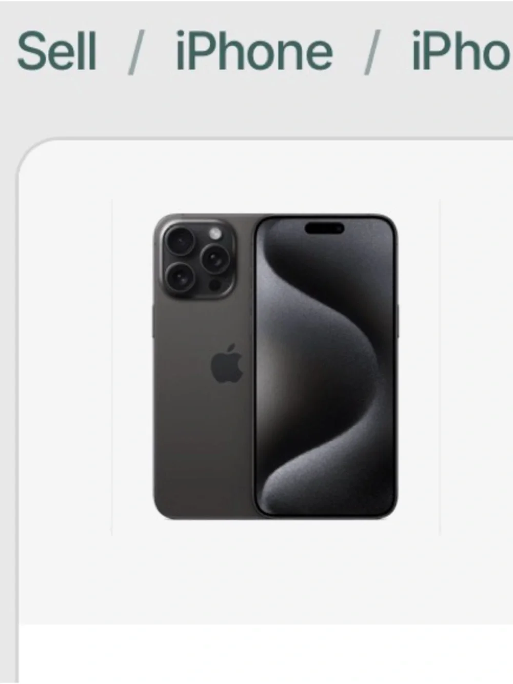 Apple iPhone in Graphite/Black - Triple Camera Smartphone